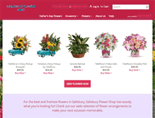 Tablet Screenshot of flowersofsalisbury.com